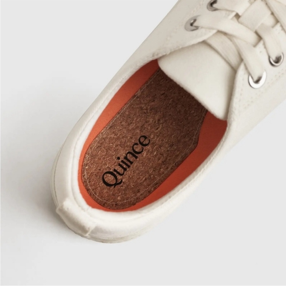 Quince Off-White Eco organic cotton Women's Sneakers - Picture 5 of 11
